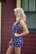 Navy Floral Romper