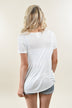 Favorite Lace Up Top ~ Solid Ivory