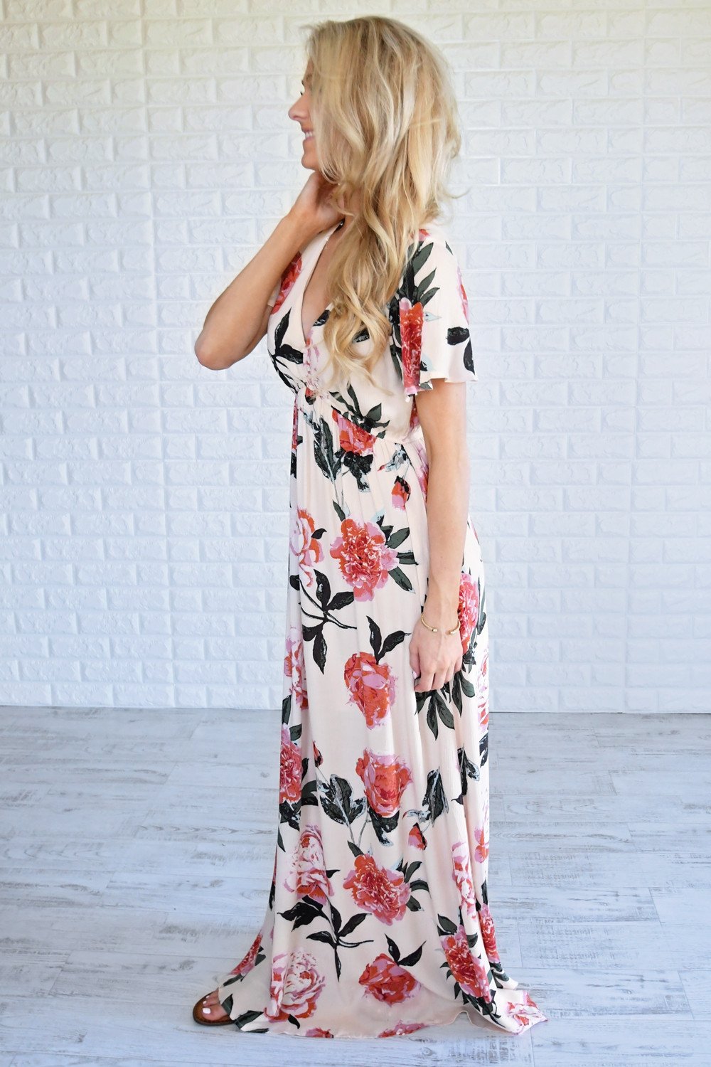 Blushing Beauty Maxi Dress
