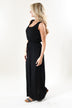 Black Drawstring Maxi Dress