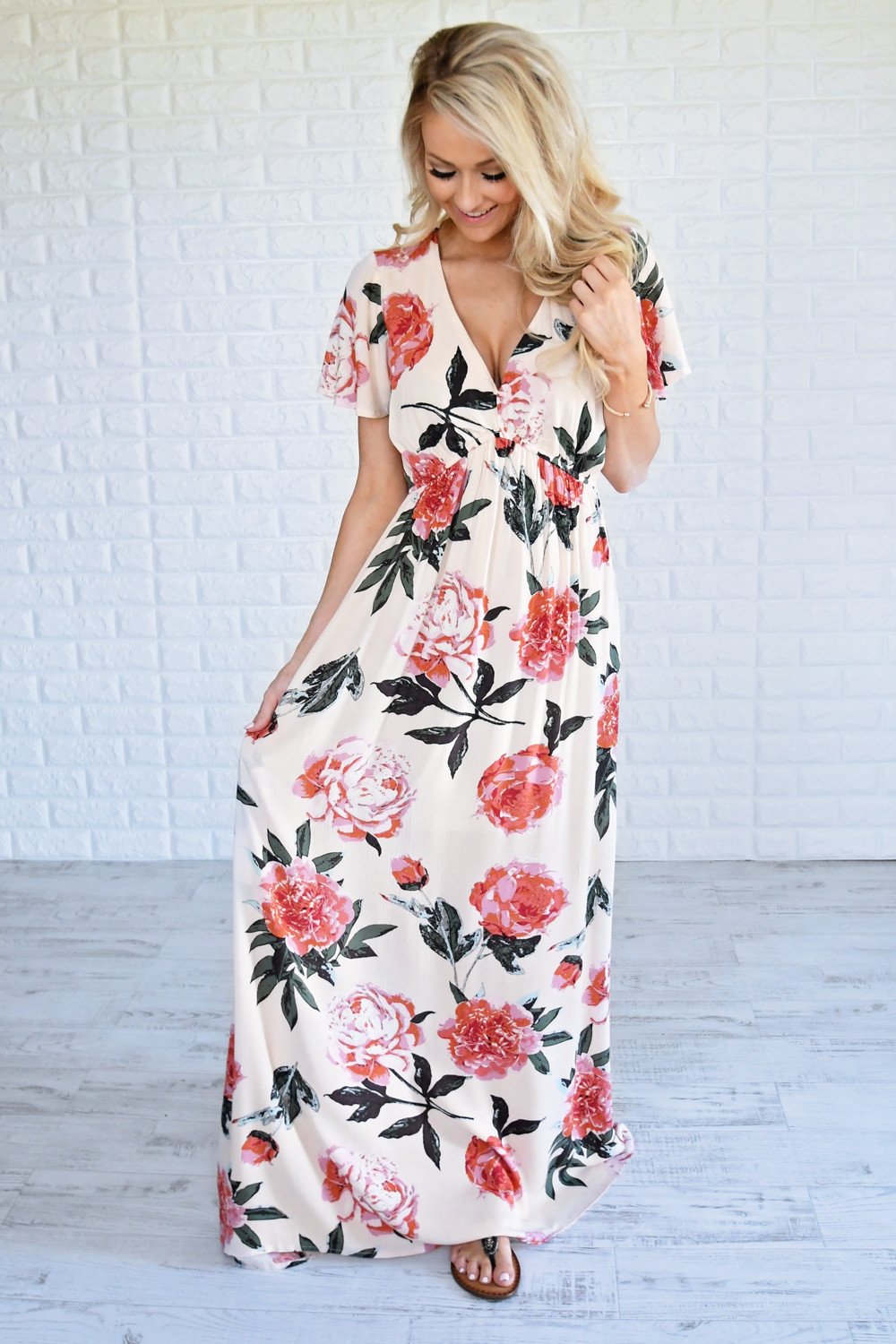 Blushing Beauty Maxi Dress
