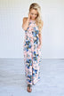 Beautiful Bouquet Floral Maxi Dress ~ Pink