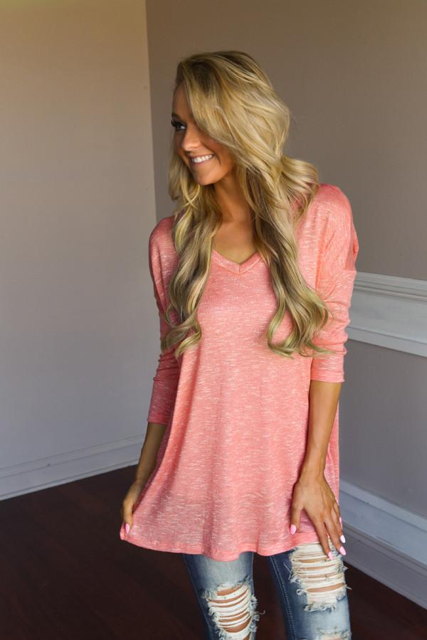 Make a Statement Top ~ Coral