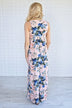 Beautiful Bouquet Floral Maxi Dress ~ Pink