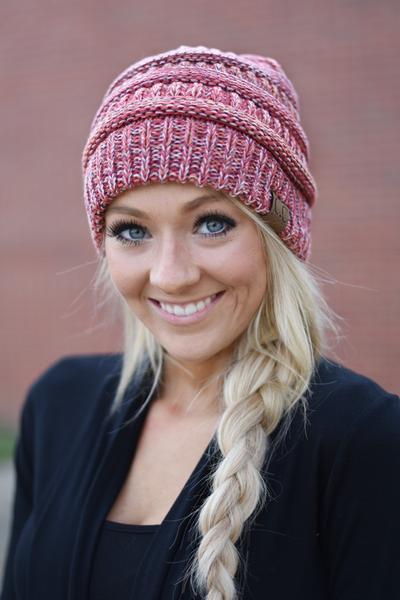 CC Beanie ~ Speckled Red