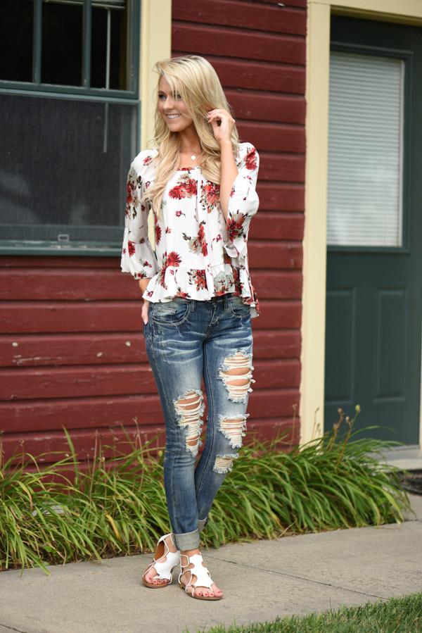 White Rose Blouse