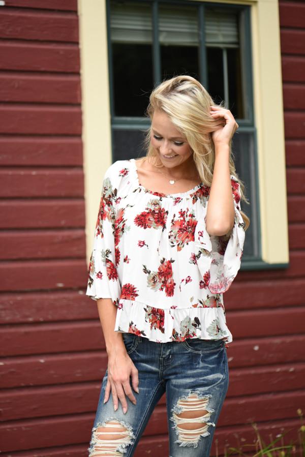 White Rose Blouse