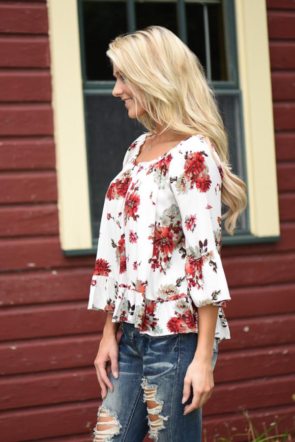 White Rose Blouse