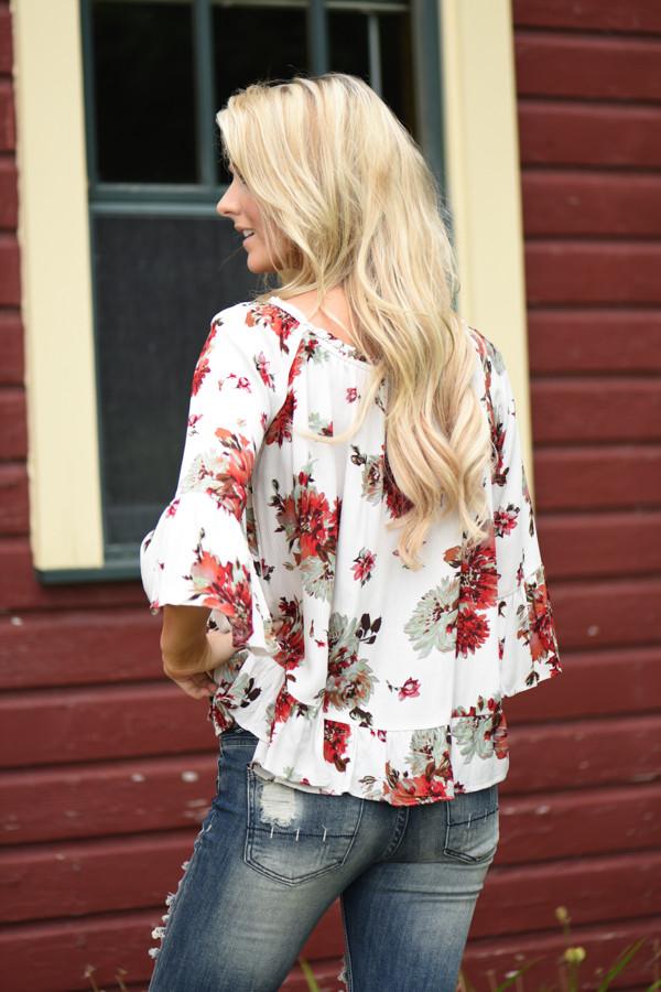 White Rose Blouse