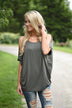 Heart on My Sleeve Top - Olive