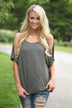 Heart on My Sleeve Top - Olive