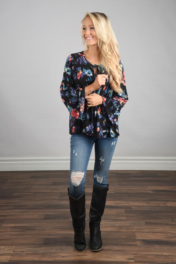 One In A Million Floral Tunic Top