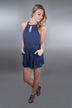 Navy Beach Romper