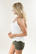 Cream Crossover Tank Top