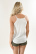 Cream Crossover Tank Top
