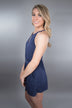 Navy Beach Romper