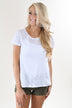 Back Detail Holey Top ~ White