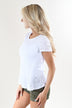 Back Detail Holey Top ~ White