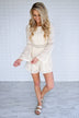Athena Romper ~ Cream