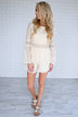 Athena Romper ~ Cream