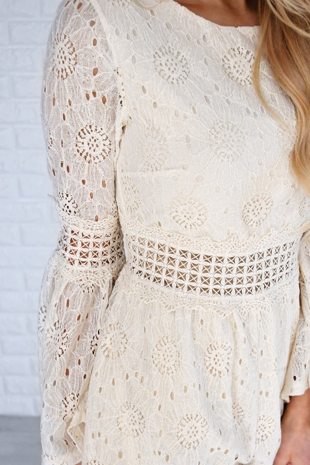 Athena Romper ~ Cream