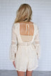 Athena Romper ~ Cream