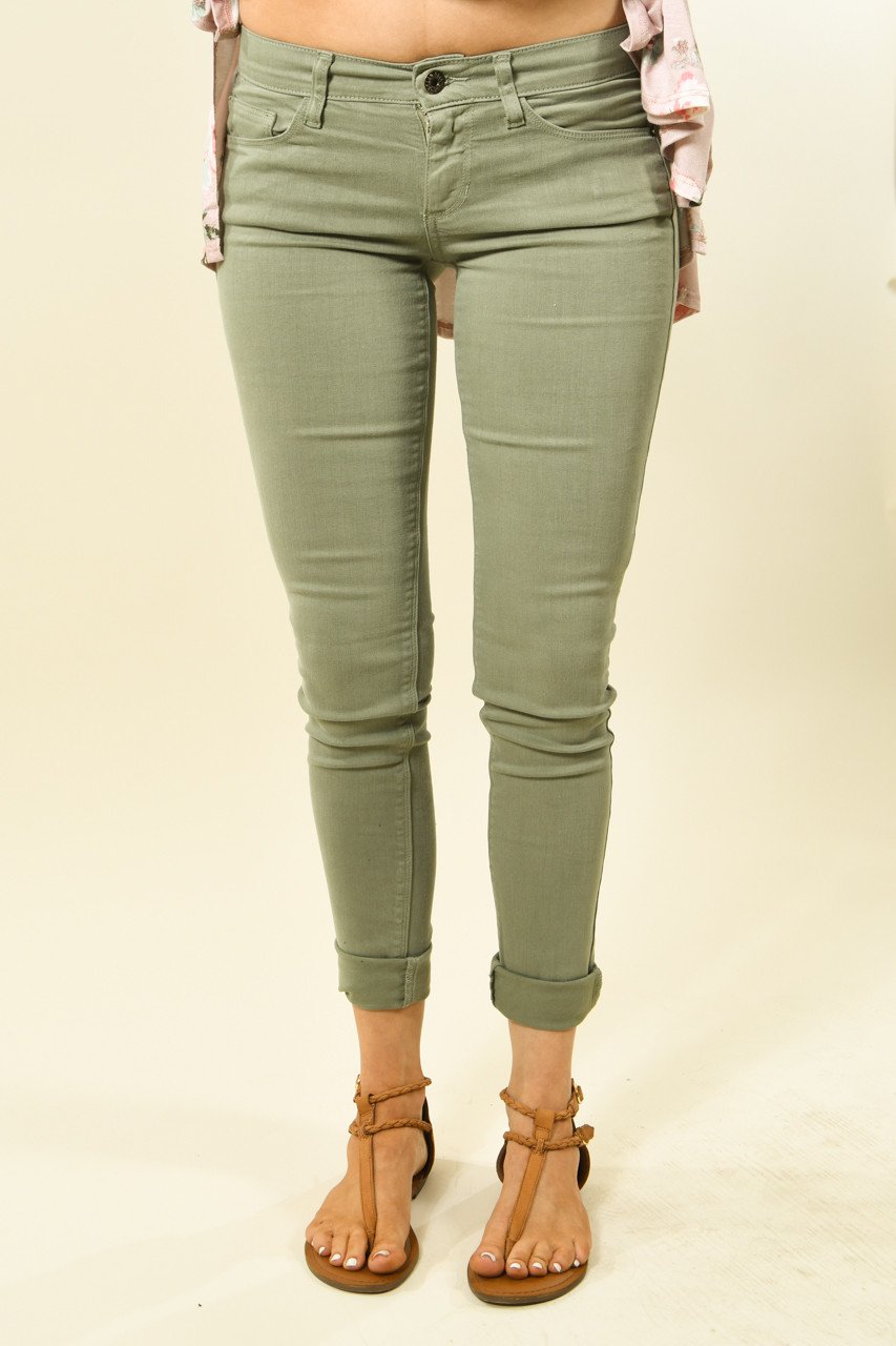 Sneak Peek Sage Skinny Jeans