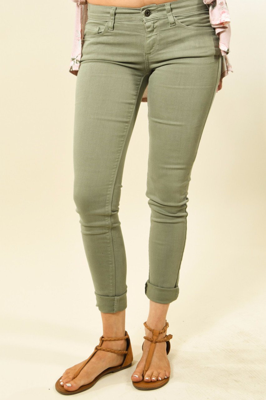 Sneak Peek Sage Skinny Jeans
