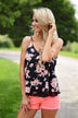 Sweet Wanderer Neon Floral Tank