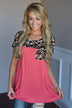 Find Your Peace Top ~ Coral