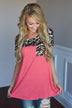 Find Your Peace Top ~ Coral