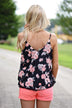 Sweet Wanderer Neon Floral Tank