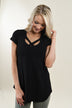 The Promise Criss Cross Top ~ Black
