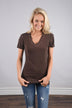 Run the World Tee ~ Burnt Maroon