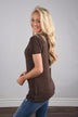 Run the World Tee ~ Burnt Maroon