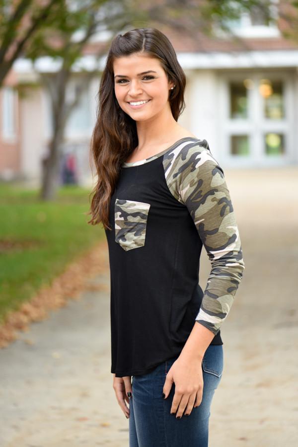 Thrill of the Hunt Top - Camo