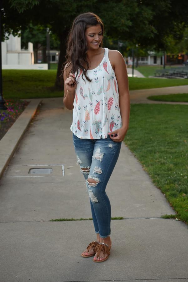 Arrow & Feathers Tank Top