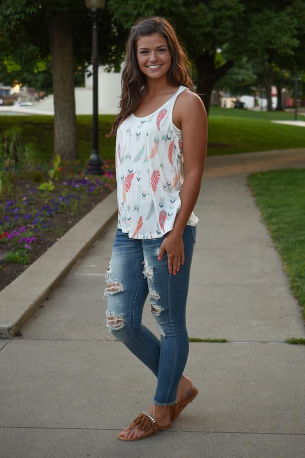 Arrow & Feathers Tank Top