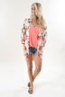 Time Flys Floral Kimono