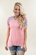 Mixed Emotions Top ~ Pink