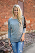 America's Sweetheart Lace Top ~ Grey