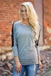 America's Sweetheart Lace Top ~ Grey