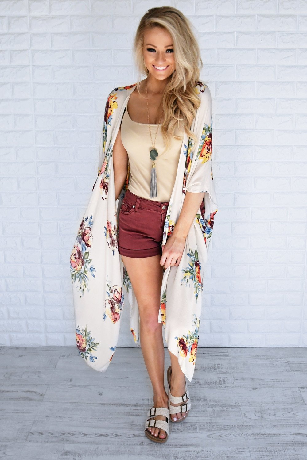 A Little More Summertime Floral Kimono – The Pulse Boutique