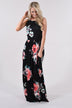 Cherished Love Black Floral Maxi Dress