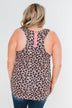 Wild And Free Leopard Tank Top- Mocha & Pink