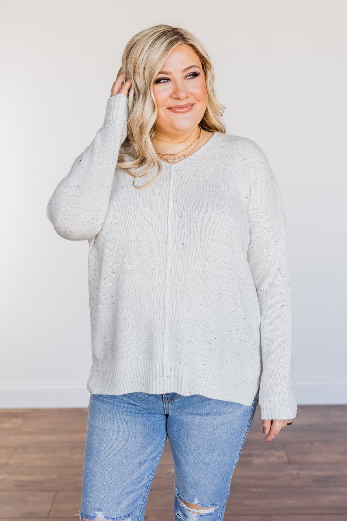 Sheer Delights Knit Sweater- Ivory – The Pulse Boutique