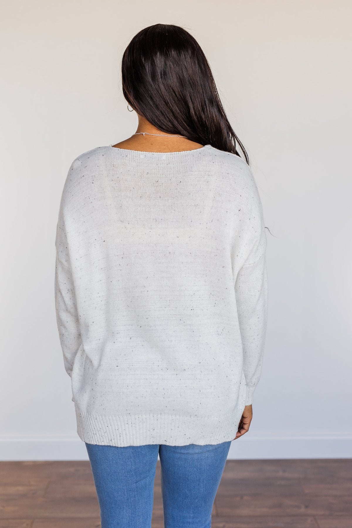 Sheer Delights Knit Sweater- Ivory