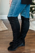 Chinese Laundry Fraya Boots- Black Suede