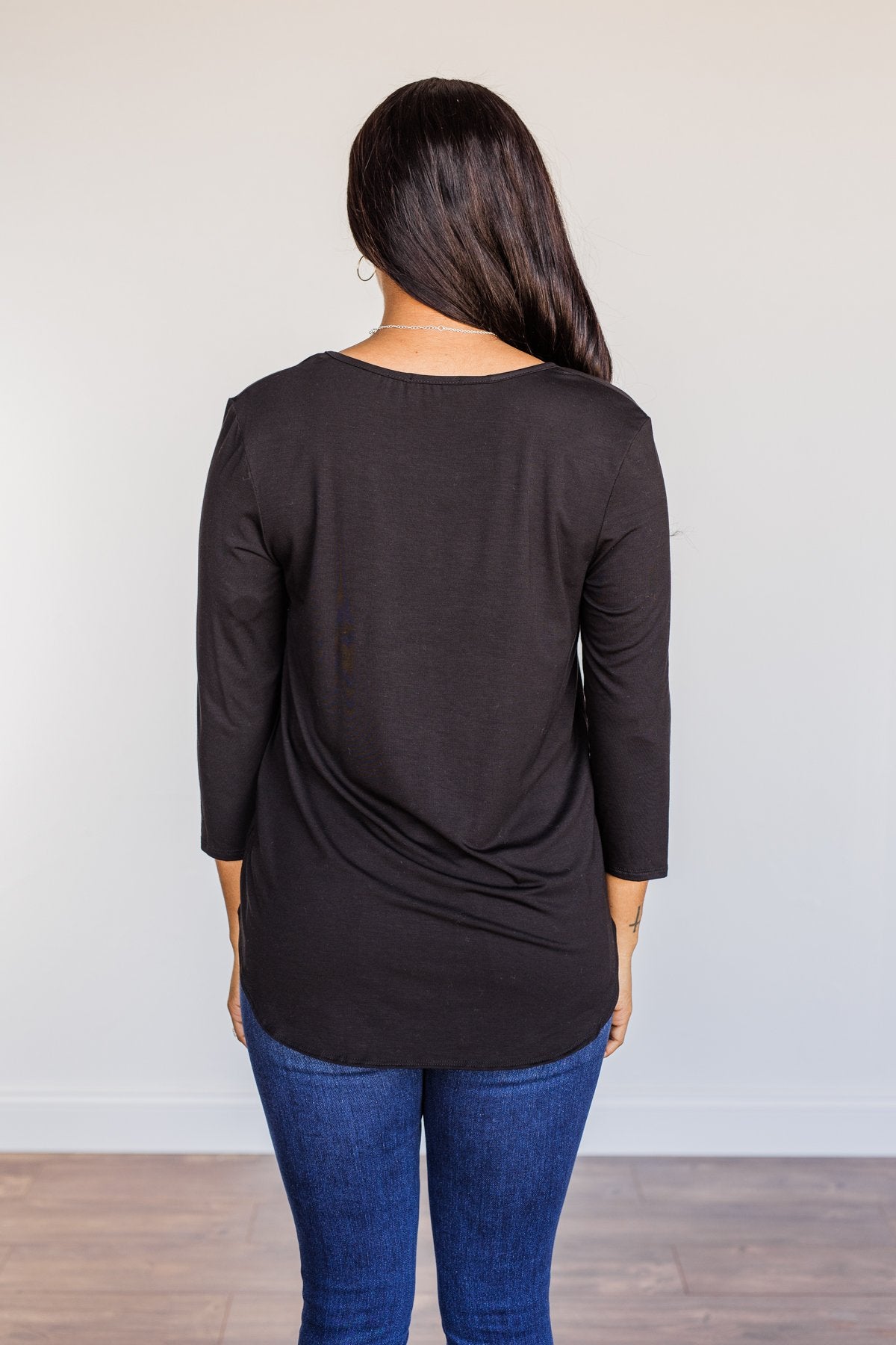 Sucker For Love Criss-Cross Top- Black