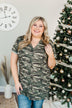 A Single Moment Short Sleeve Top- Camo